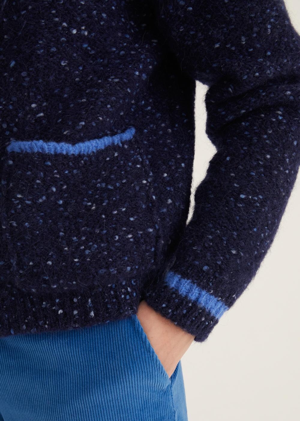 Rosso35 Cardigan oversize con contrasti Promozione Limitata