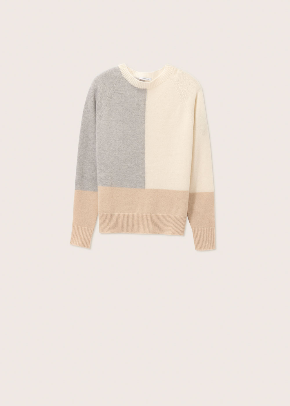 Rosso35 Maglia girocollo color block Convenienza