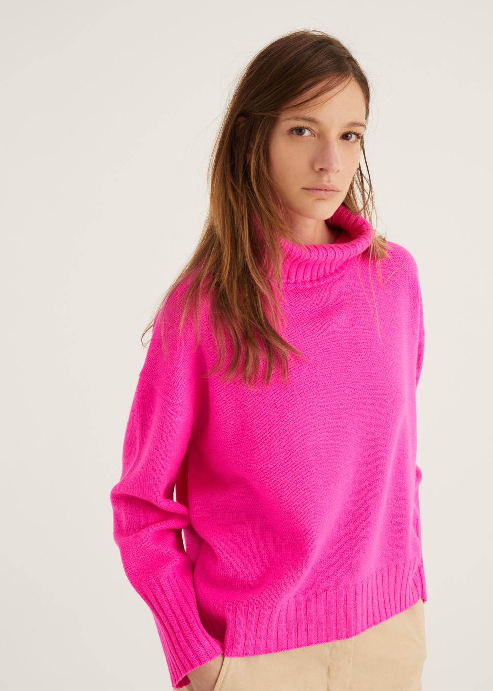 Rosso35 Maglia oversize collo alto In Saldo