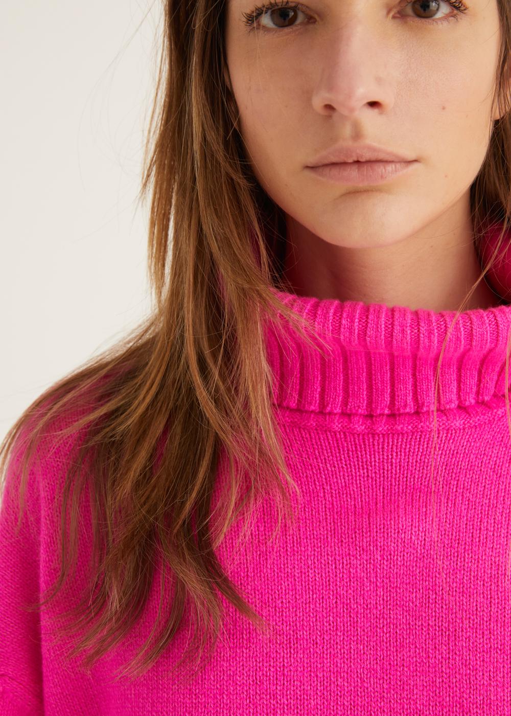 Rosso35 Maglia oversize collo alto In Saldo