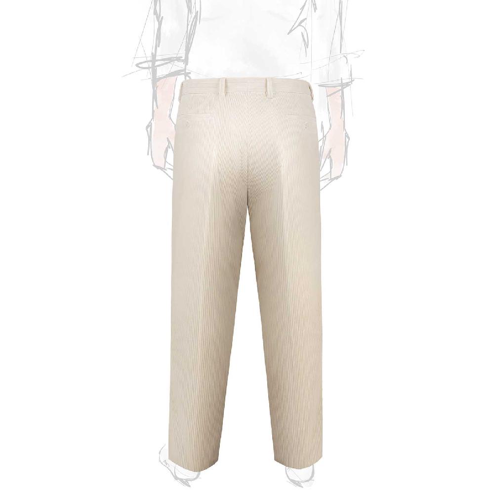 Rubinacci Vintage archive pantalone velluto a coste con pinces latte Vendite Flash