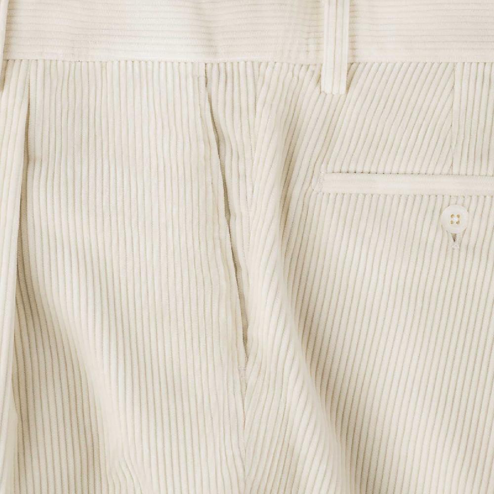 Rubinacci Vintage archive pantalone velluto a coste con pinces latte Vendite Flash