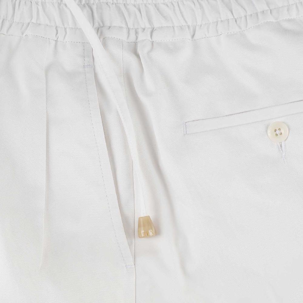 Rubinacci Vintage archive pantalone leisure in cotone bianco Nuova