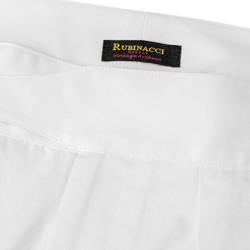 Rubinacci Vintage archive pantalone Manny in cotone bianco Italy