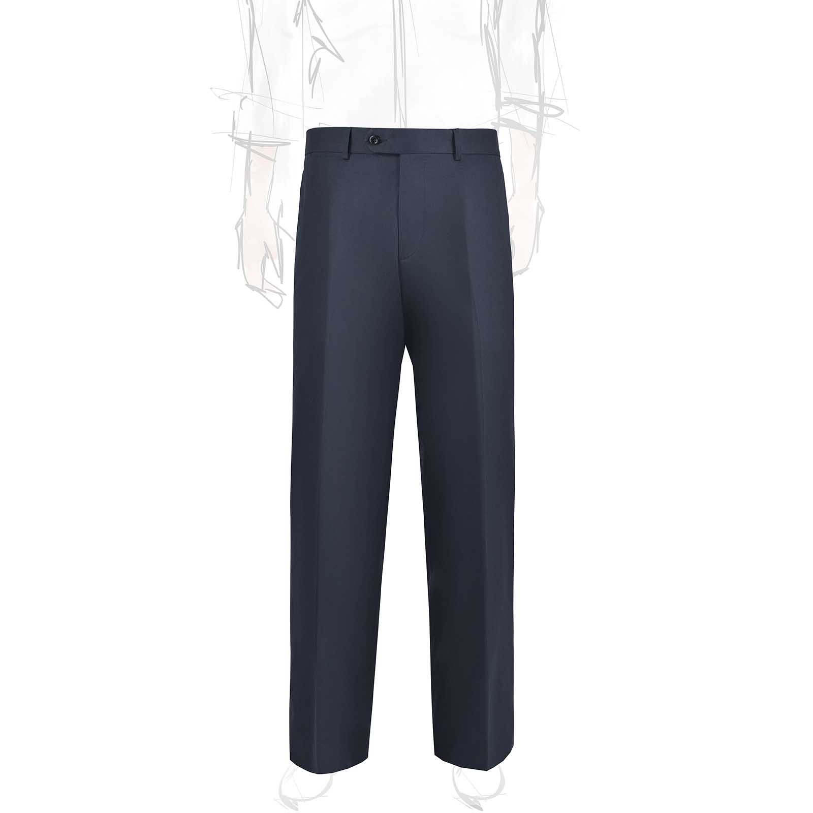 Rubinacci Vintage archive pantalone in cotone blu