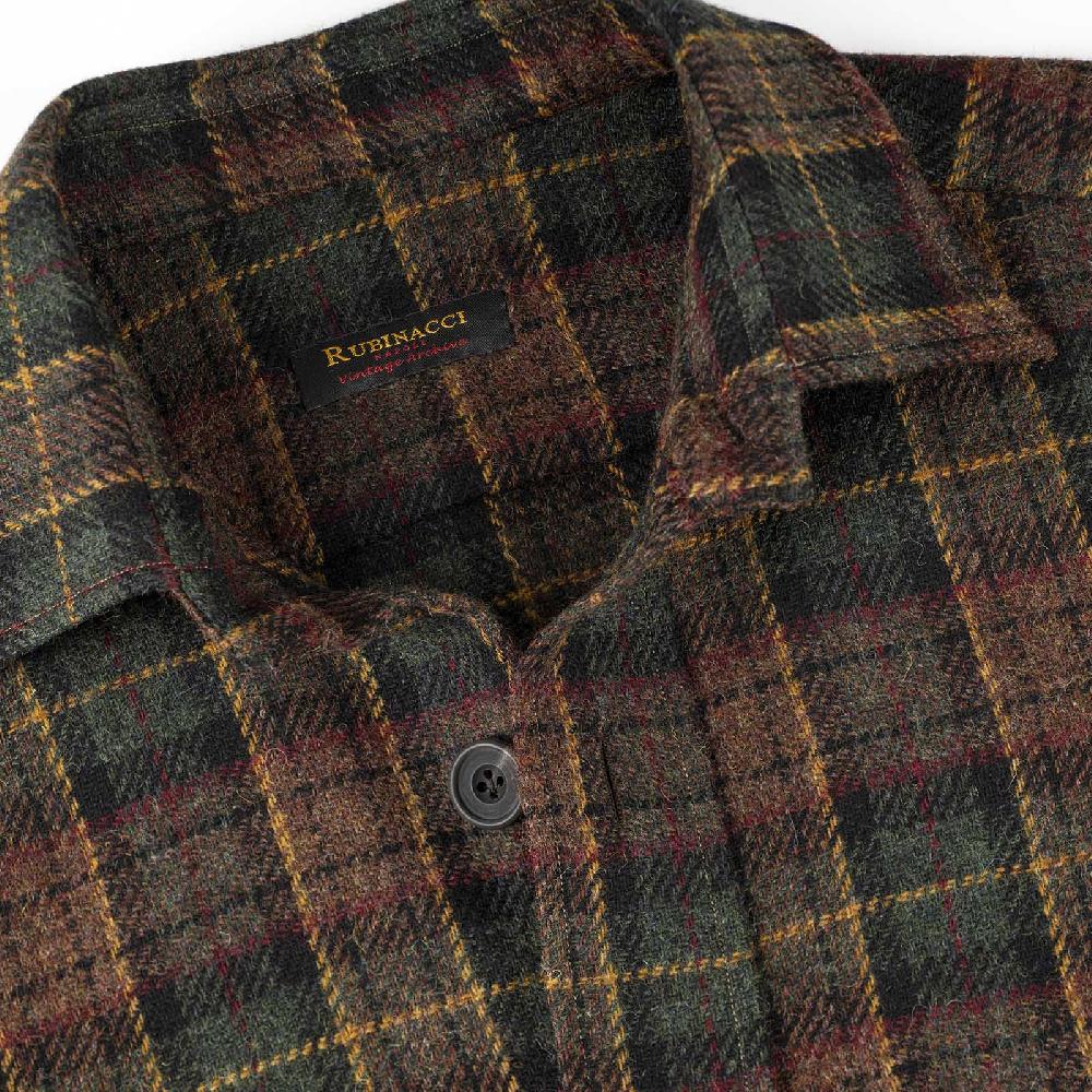 Rubinacci Vintage archive overshirt in lana tartan Promozione