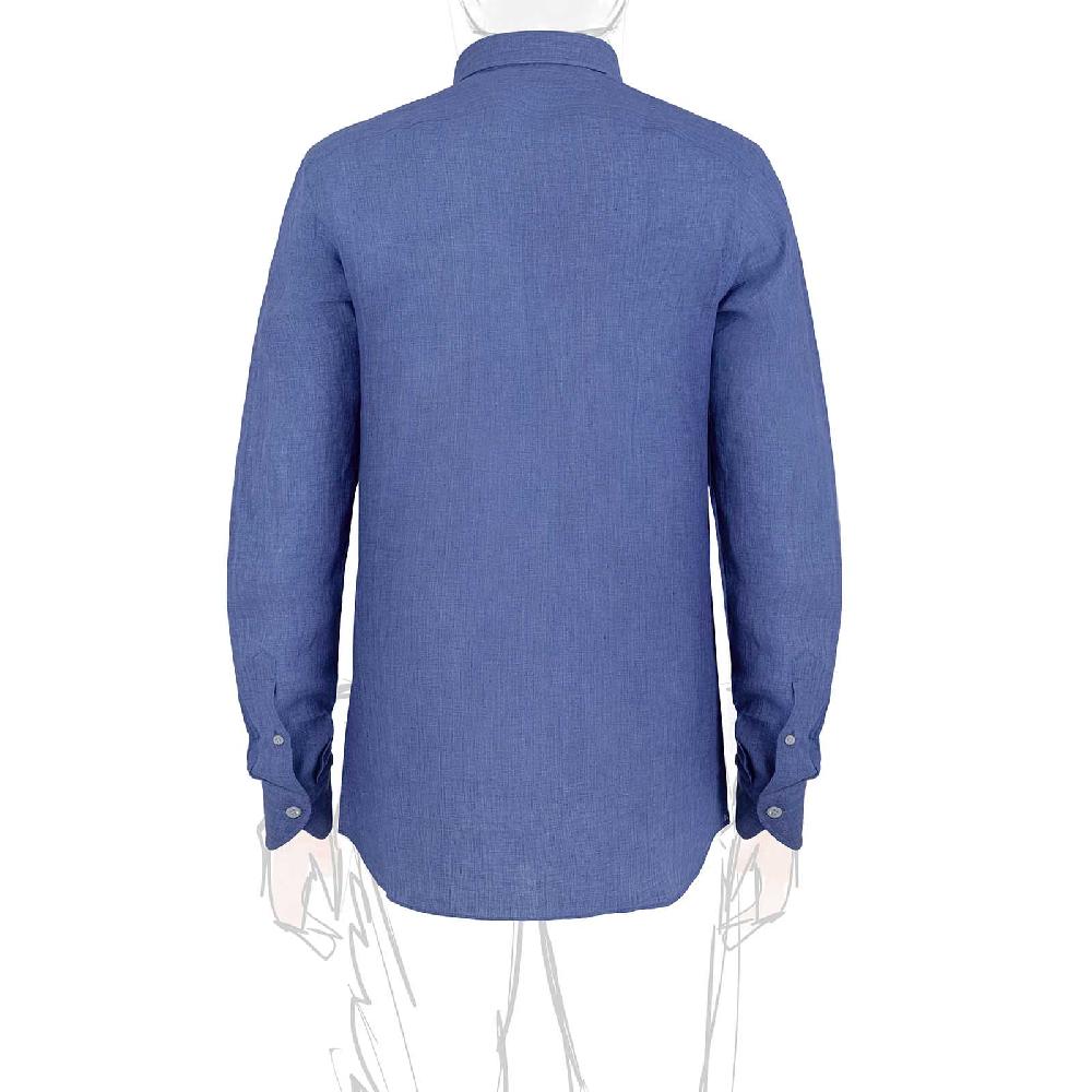 Rubinacci Vintage archive camicia in lino blu Pezzi Unici