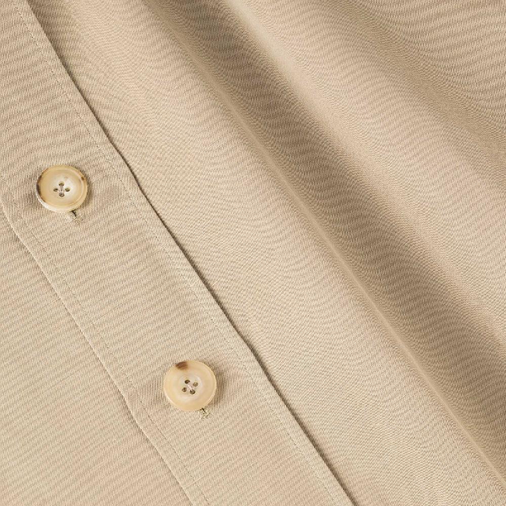 Rubinacci Serie Limitata overshirt in cotone e lino biscotto 50% di sconto per tempo limitato