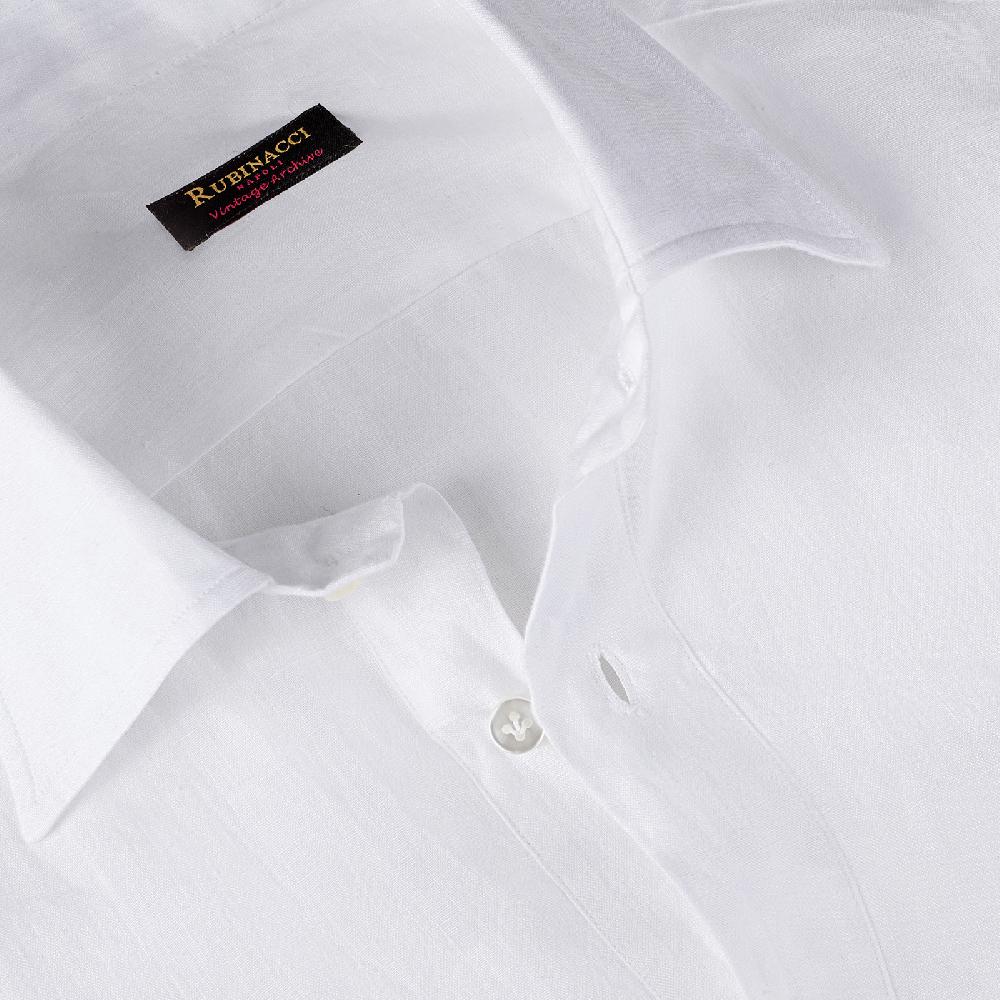 Rubinacci Vintage archive polo in lino bianca Promozione Limitata