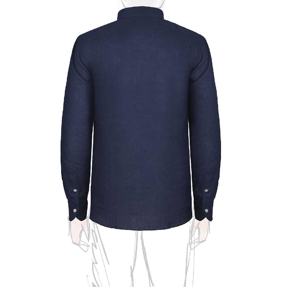 Rubinacci Vintage archive camicia in lino blu Fino Al -60%