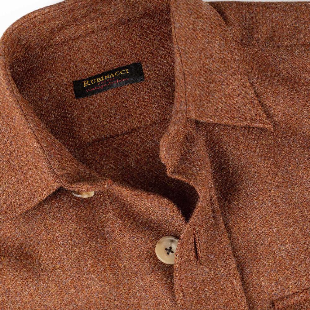 Rubinacci Vintage archive sahariana in lana ruggine Convenienza