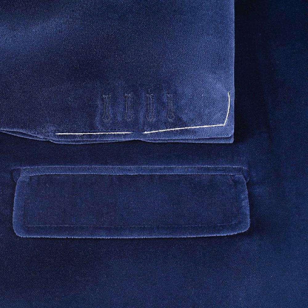 Rubinacci Vintage archive giacca Vienna in velluto blu Presa