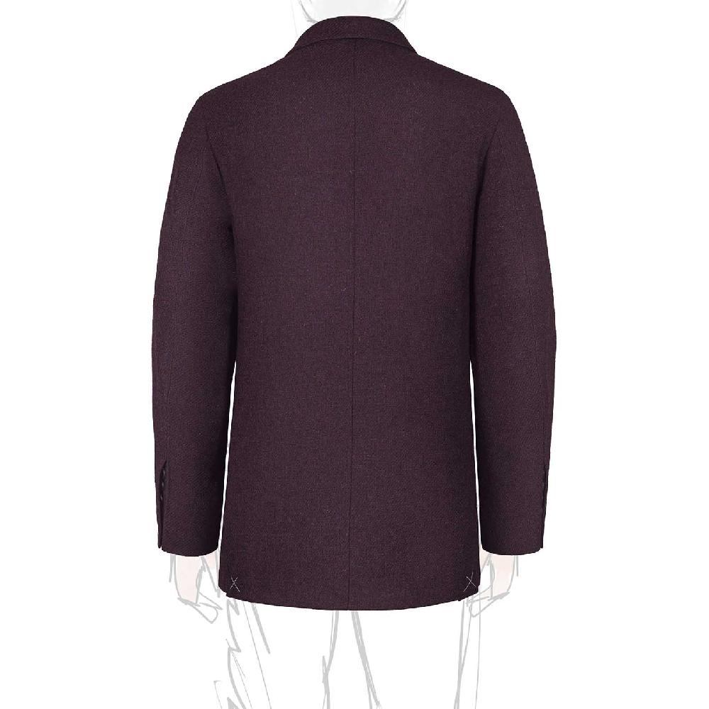 Rubinacci Vintage archive giacca in lana prugna In Vendita