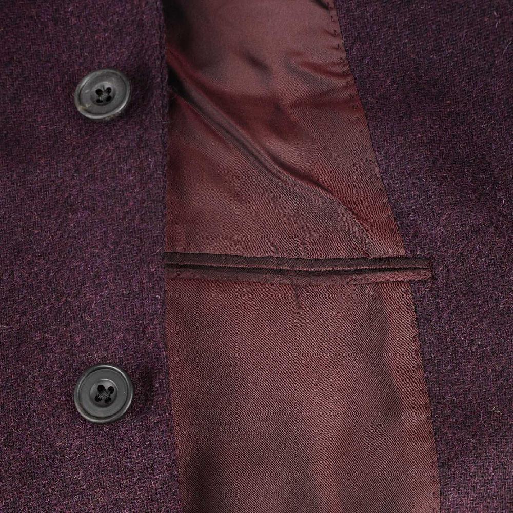 Rubinacci Vintage archive giacca in lana prugna In Vendita