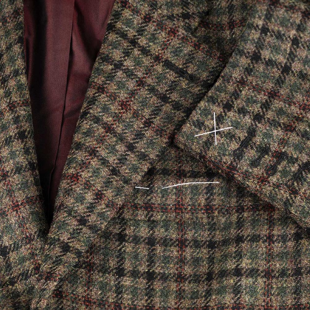 Rubinacci Vintage archive giacca in lana a quadri verde Saldi