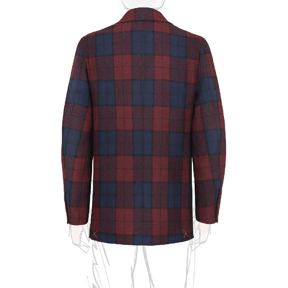 Rubinacci Vintage archive giacca tartan bordeaux Vendita Calda