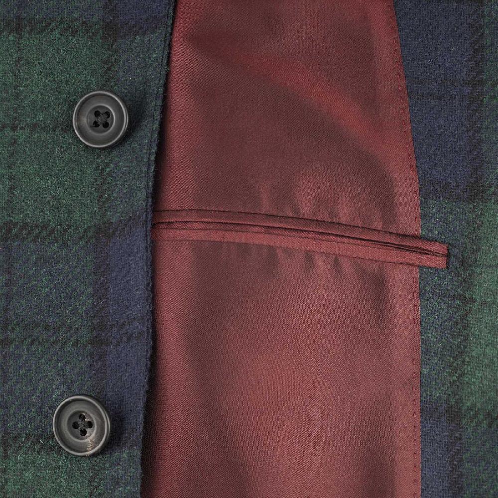 Rubinacci Vintage archive giacca tartan verde Vendita Economica