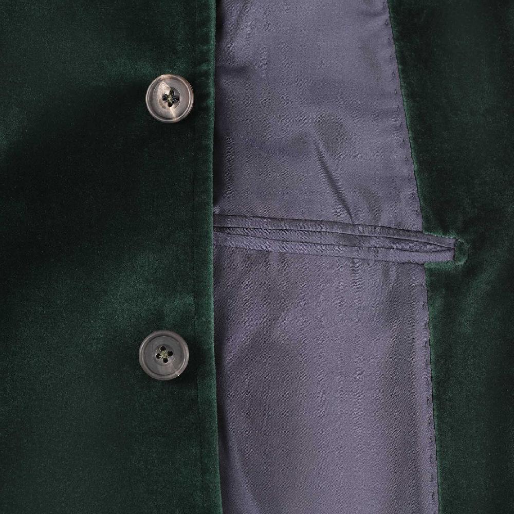 Rubinacci Vintage archive giacca Vienna in velluto verde Saldi Di Fabbrica