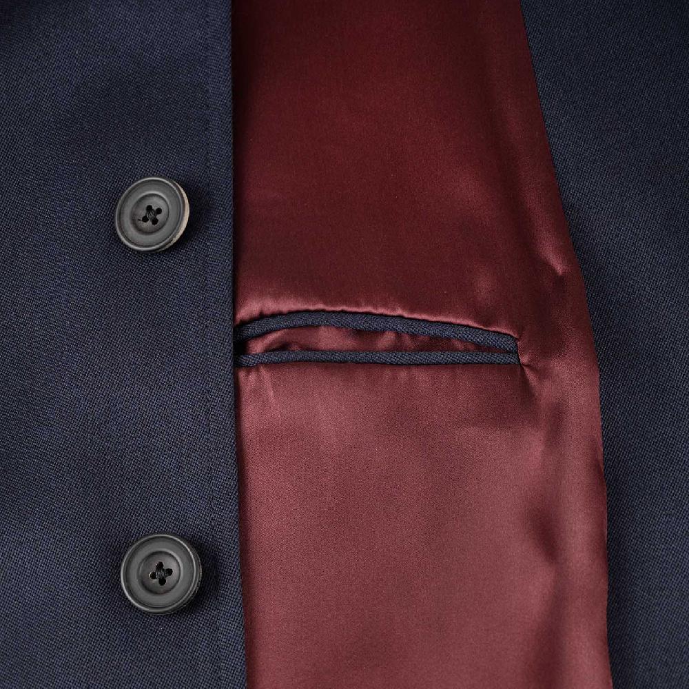 Rubinacci Vintage archive cappotto raglan in diagonale di lana blu I Più Venduti