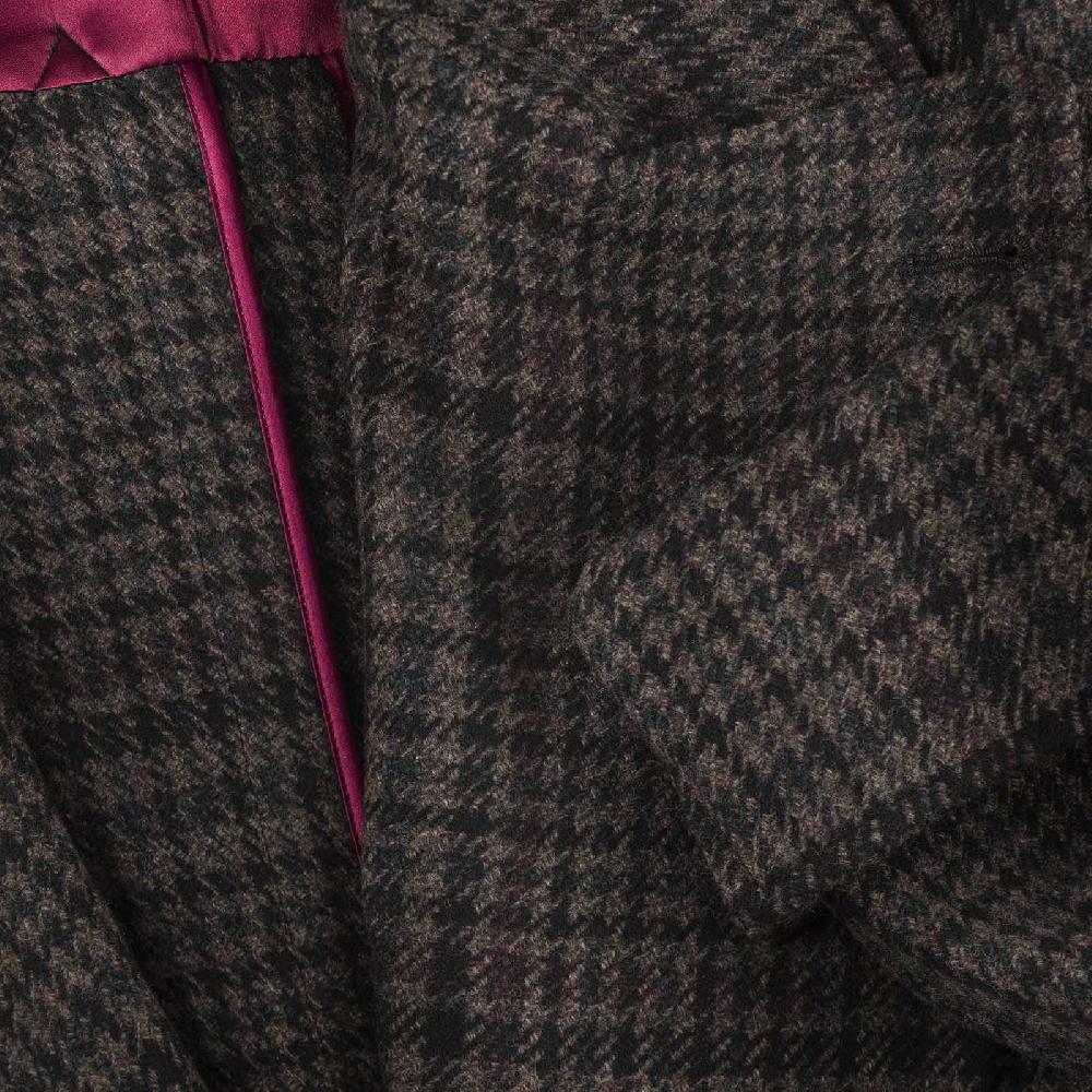 Rubinacci Vintage archive cappotto Ulster in lana e cashmere a quadri marrone 2025