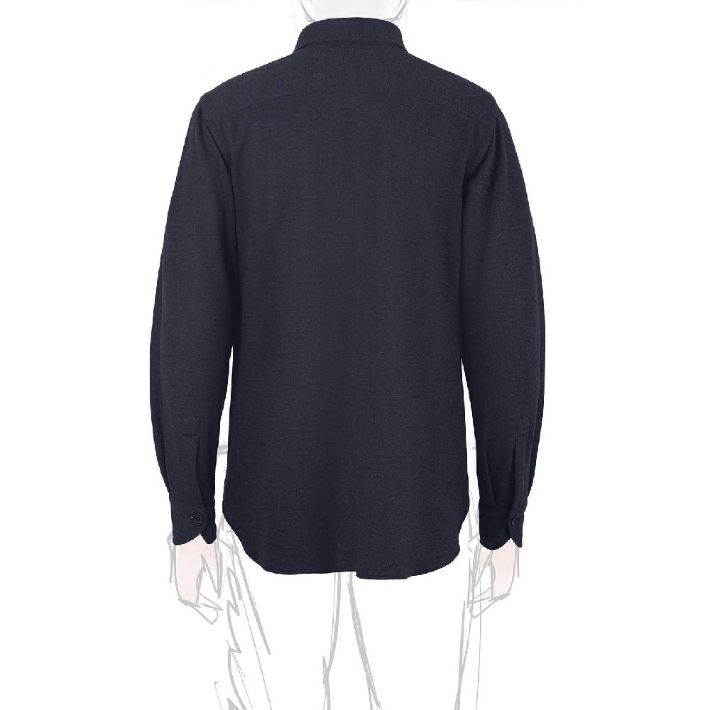 Rubinacci Overshirt in cashmere blu Promozione Limitata