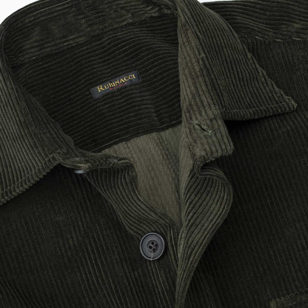 Rubinacci Sahariana in velluto a costine verde Shopping Online