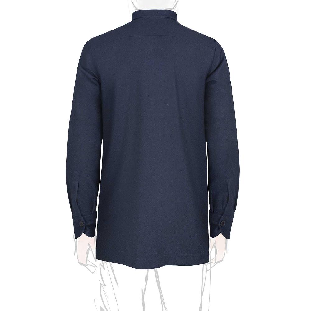 Rubinacci Sahariana in lana blu Prezzo Ridotto
