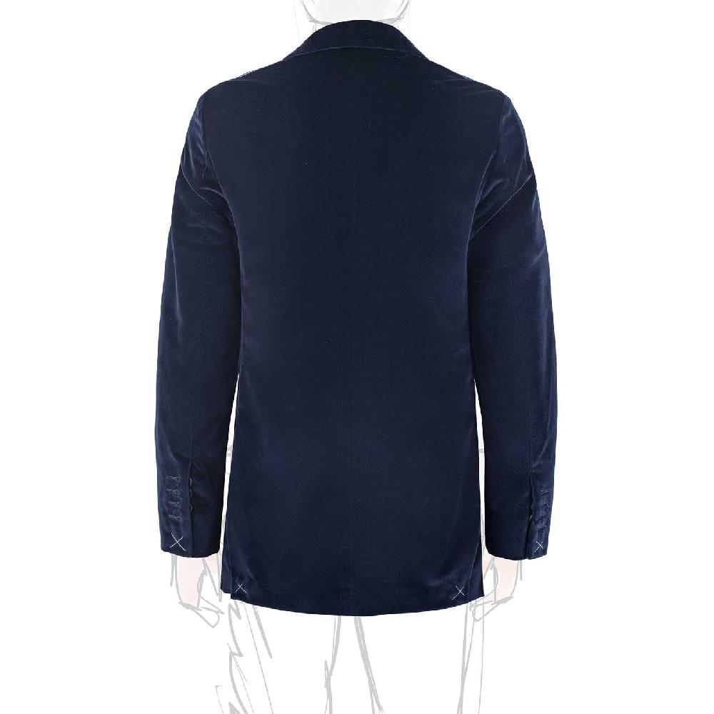 Rubinacci Giacca in velluto blu notte Sconto