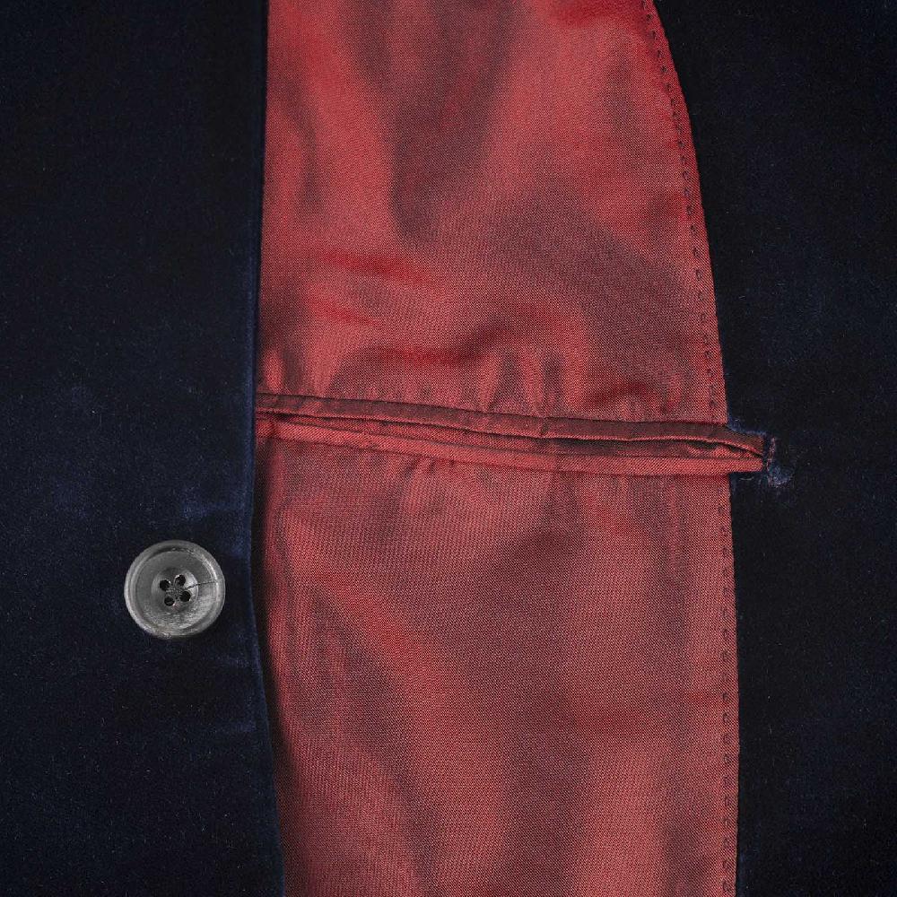 Rubinacci Giacca in velluto blu notte Sconto