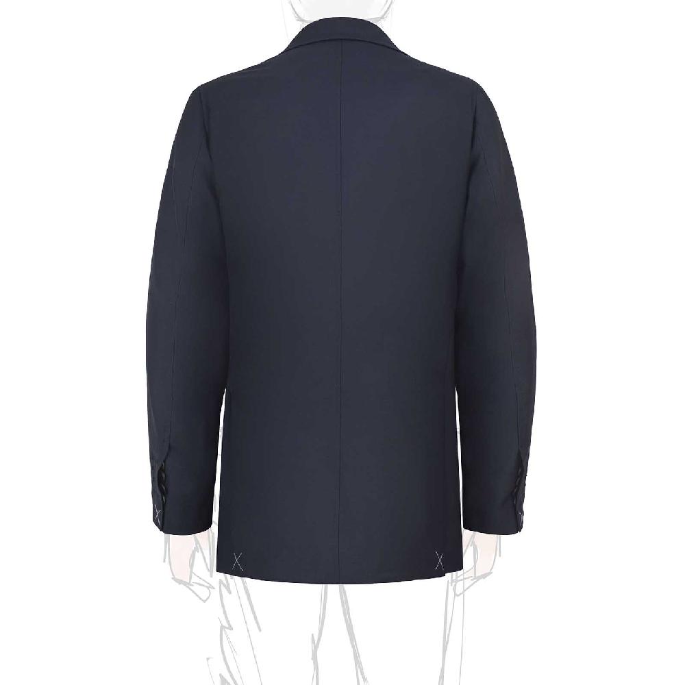 Rubinacci Giacca in Lana “Green Certified” blu Offerta