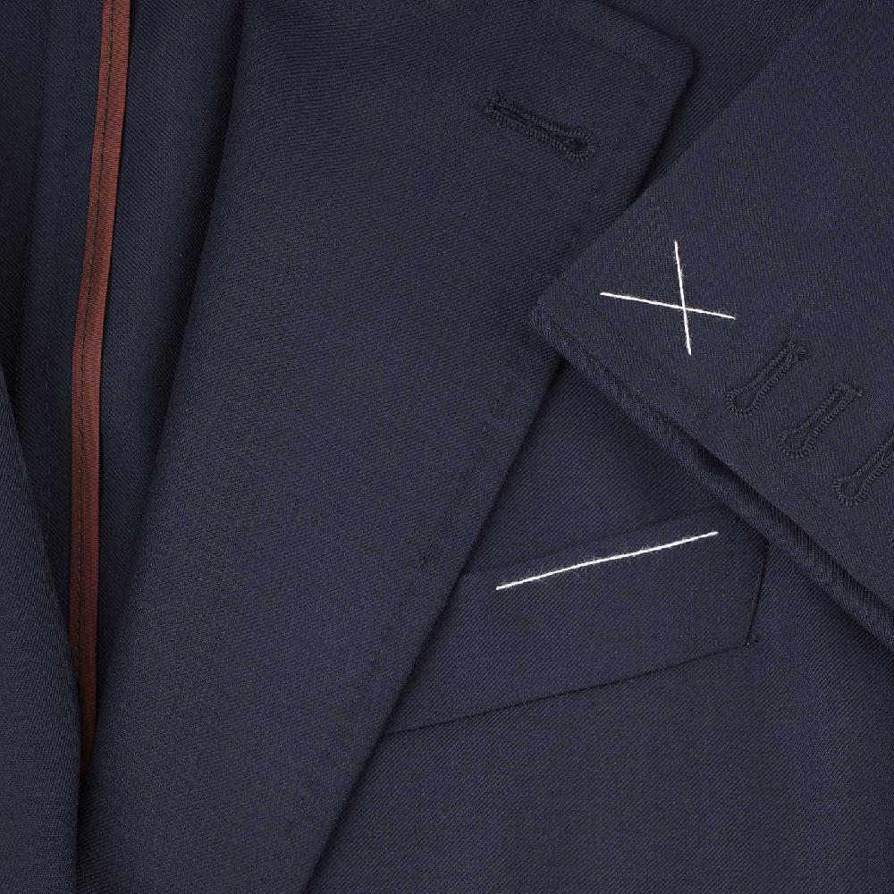 Rubinacci Giacca in Lana “Green Certified” blu Economico