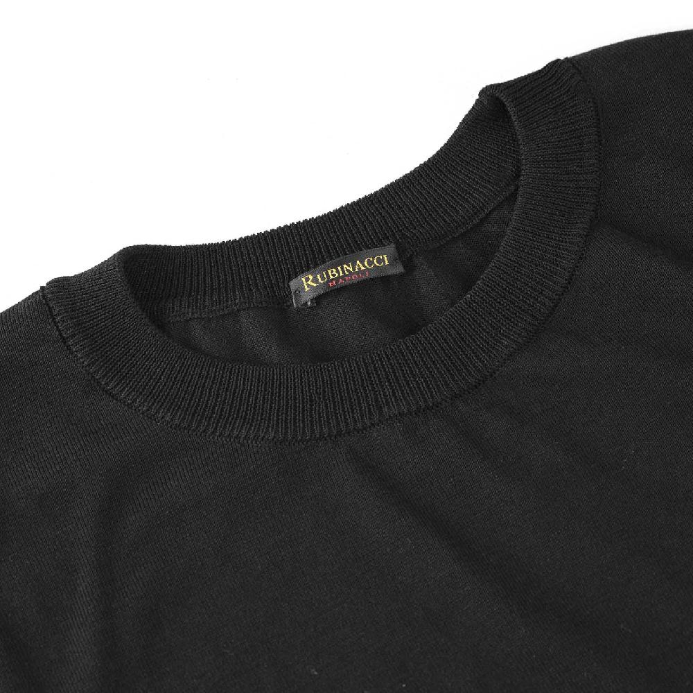Rubinacci T-Shirt cotone nera Outlet