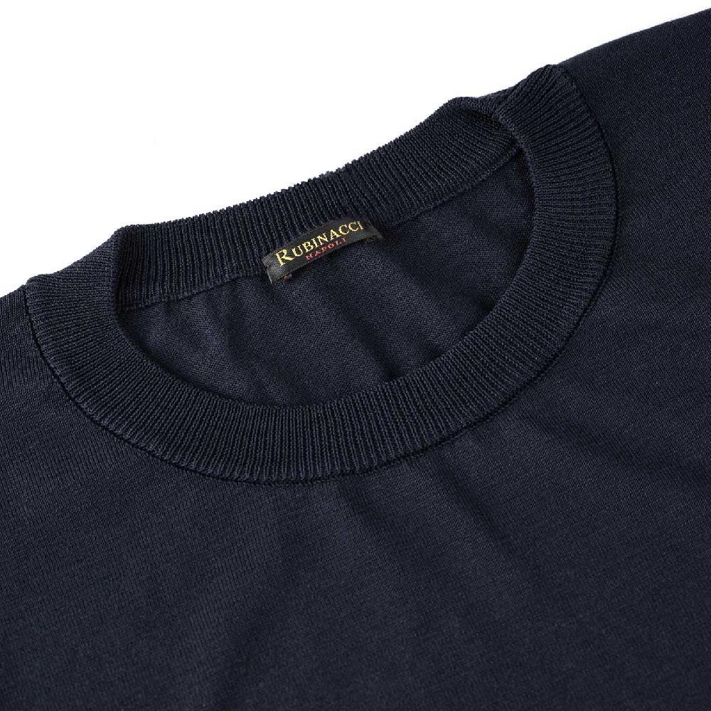 Rubinacci T-Shirt cotone blu In Vendita