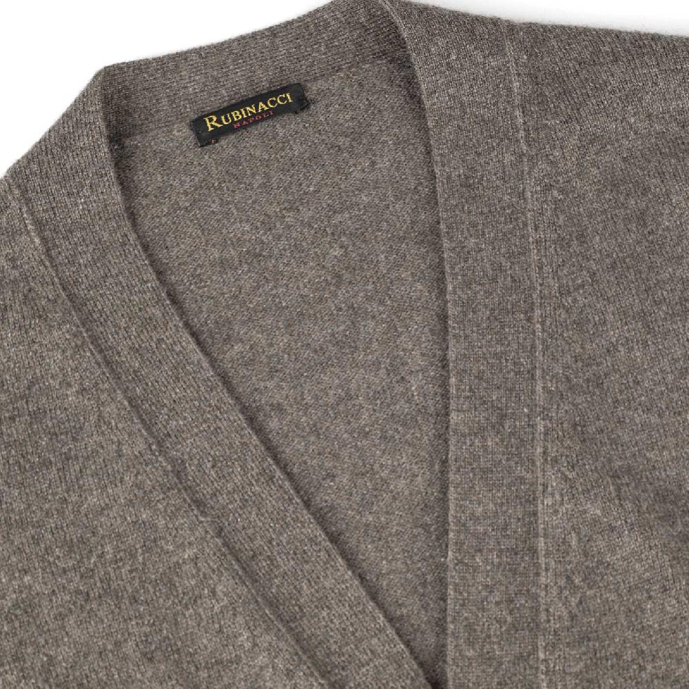Rubinacci Gilet in cashmere fango Offerte