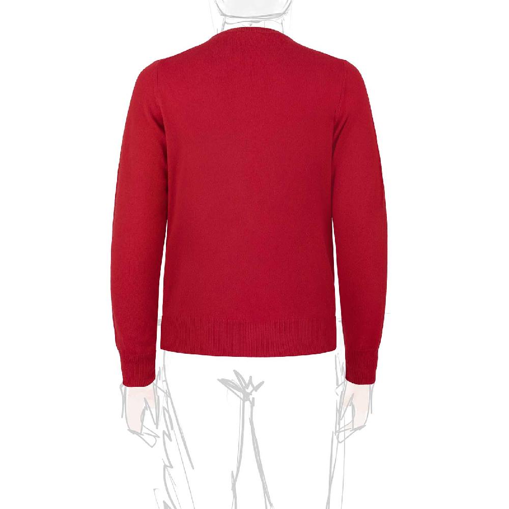 Rubinacci Girocollo in cashmere rosso Hotsell