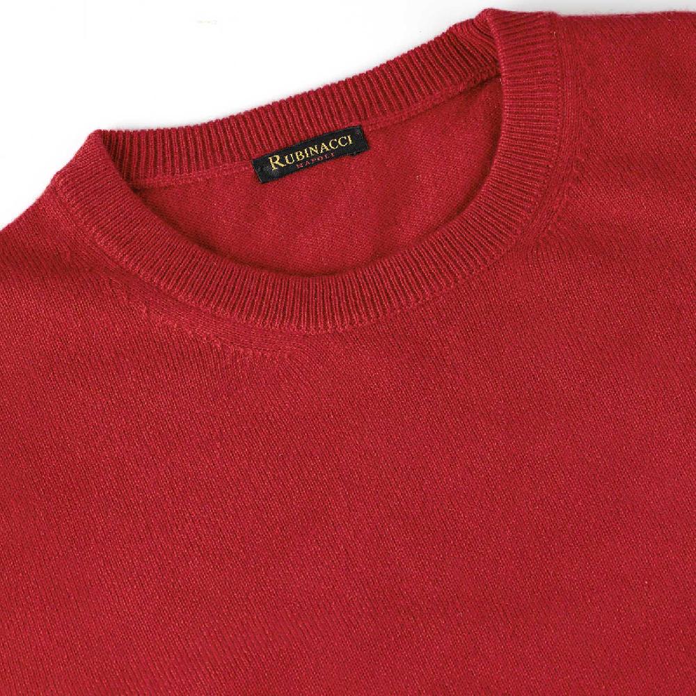 Rubinacci Girocollo in cashmere rosso Hotsell