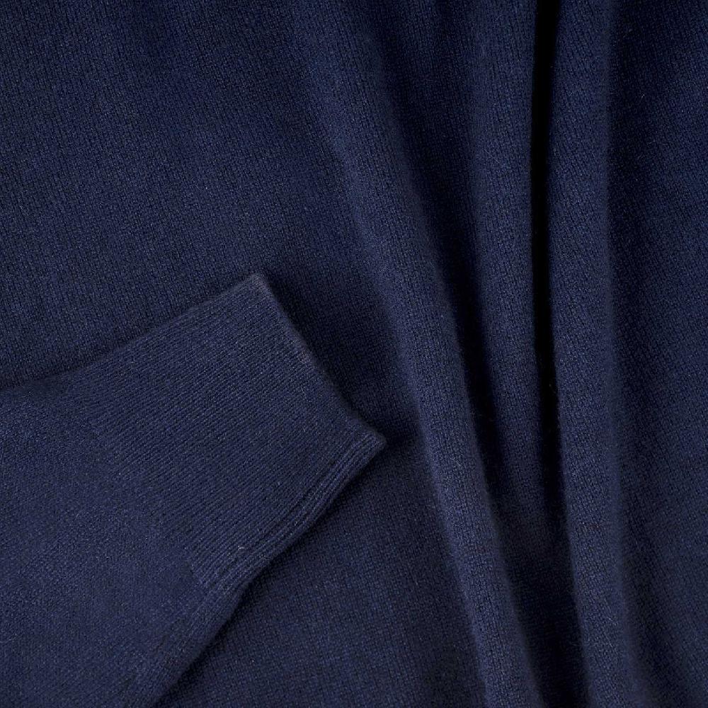 Rubinacci Polo in cashmere blu Vendita Economica
