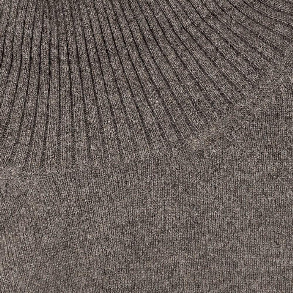 Rubinacci Collo alto in cashmere fango Saldi Di Fabbrica