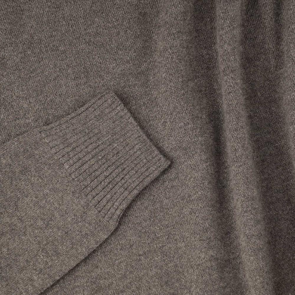 Rubinacci Collo alto in cashmere fango Saldi Di Fabbrica
