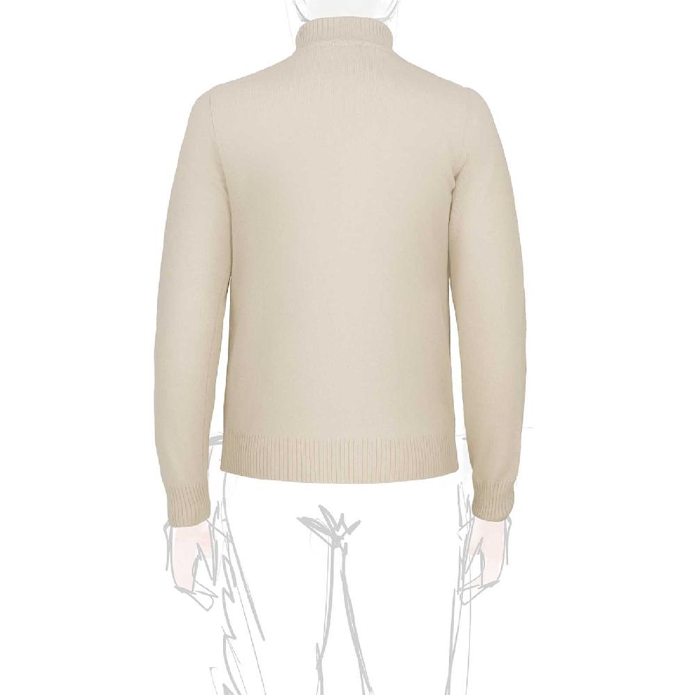 Rubinacci Collo alto in cashmere panna I Più Venduti