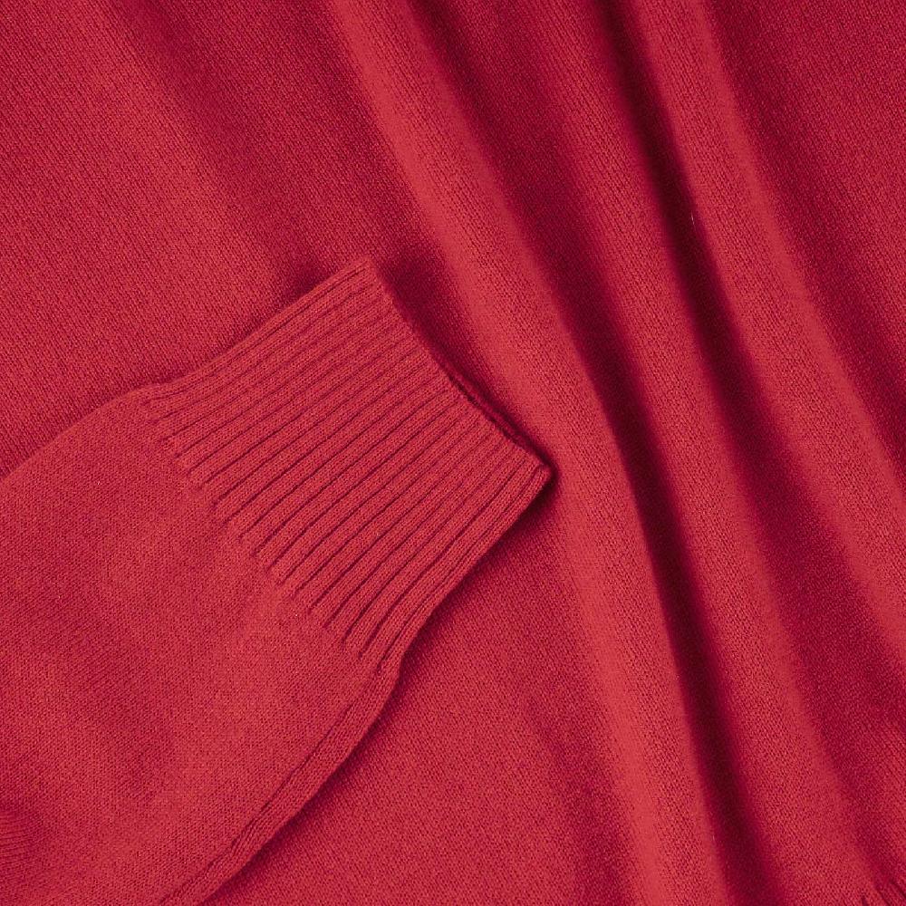 Rubinacci Collo alto in cashmere rosso Vendite Flash