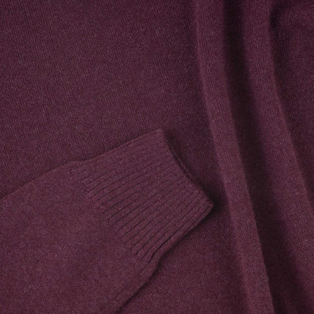 Rubinacci Collo alto in cashmere bordeaux Negozio