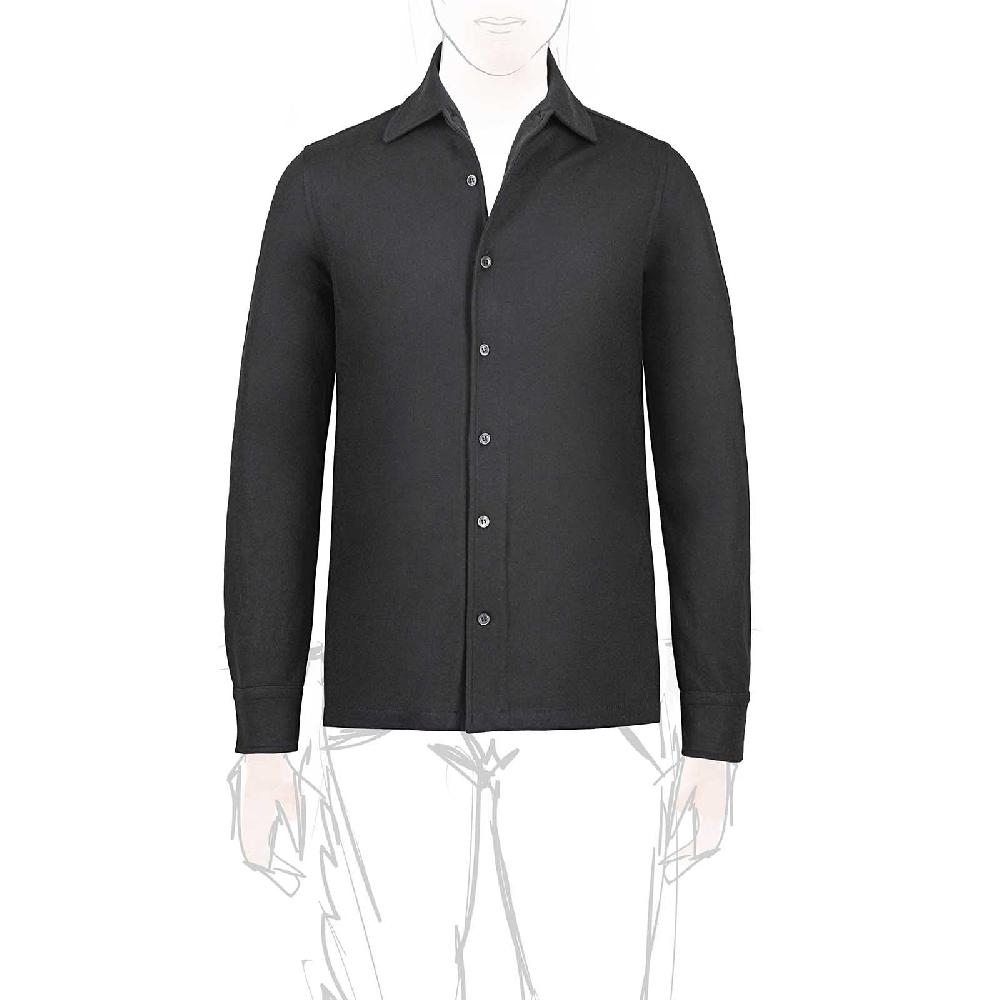 Rubinacci Camicia in cashmere grigio Nuova