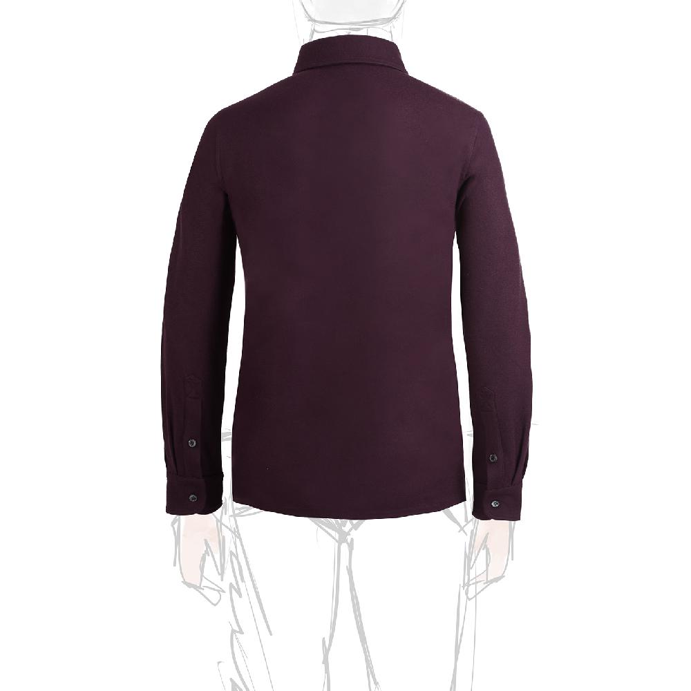 Rubinacci Camicia in cashmere vino Italy