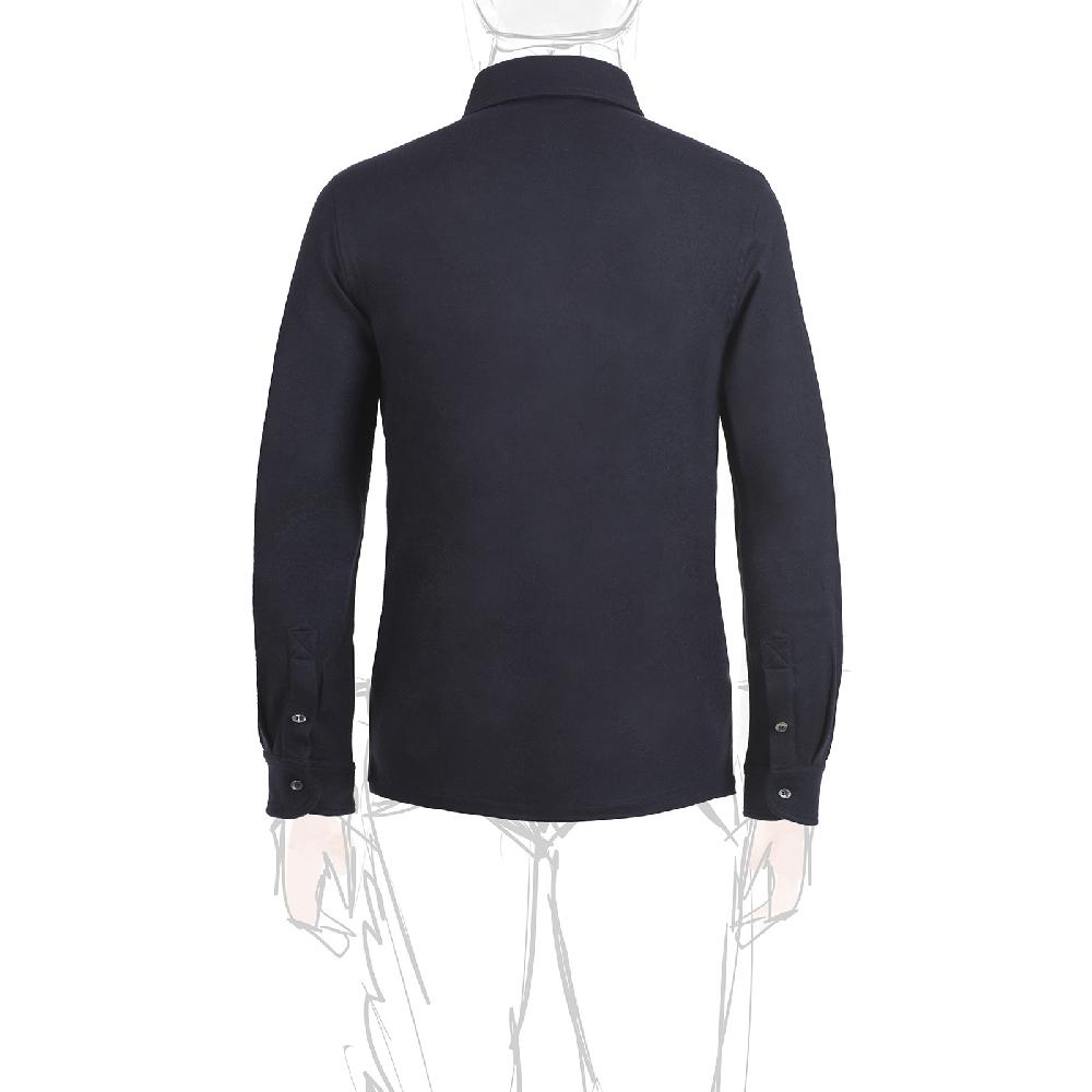 Rubinacci Camicia in cashmere blu Italia
