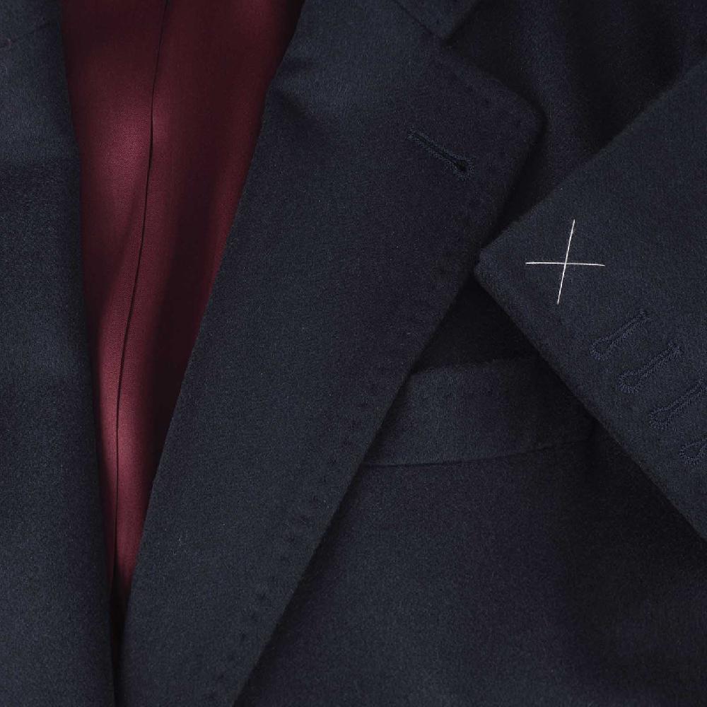 Rubinacci Cappotto in cashmere blu Qualità Garantita