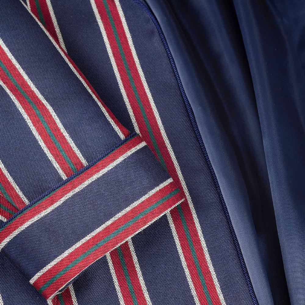 Rubinacci Vestaglia in lana e cashmere regimental Vendite Flash