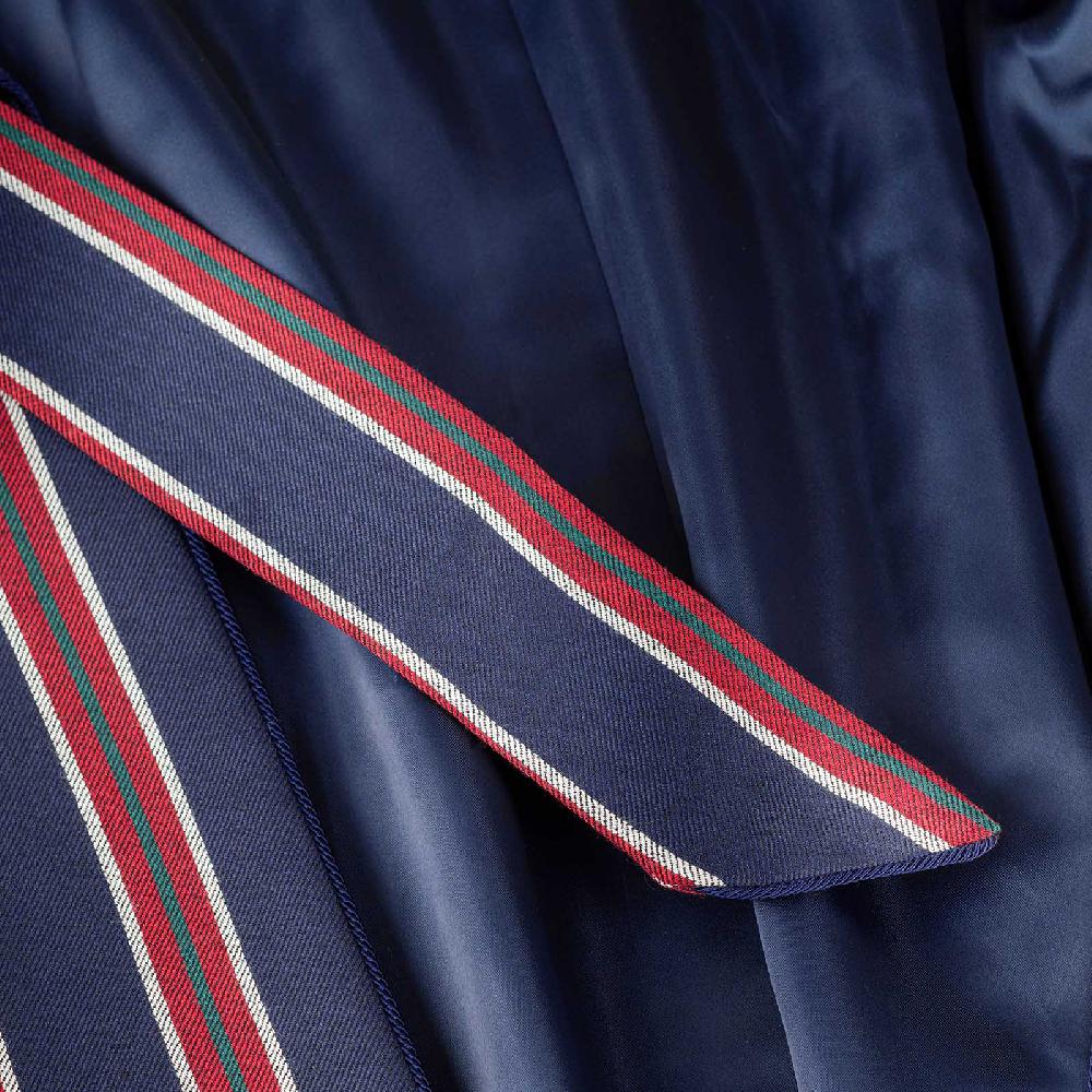Rubinacci Vestaglia in lana e cashmere regimental Vendite Flash