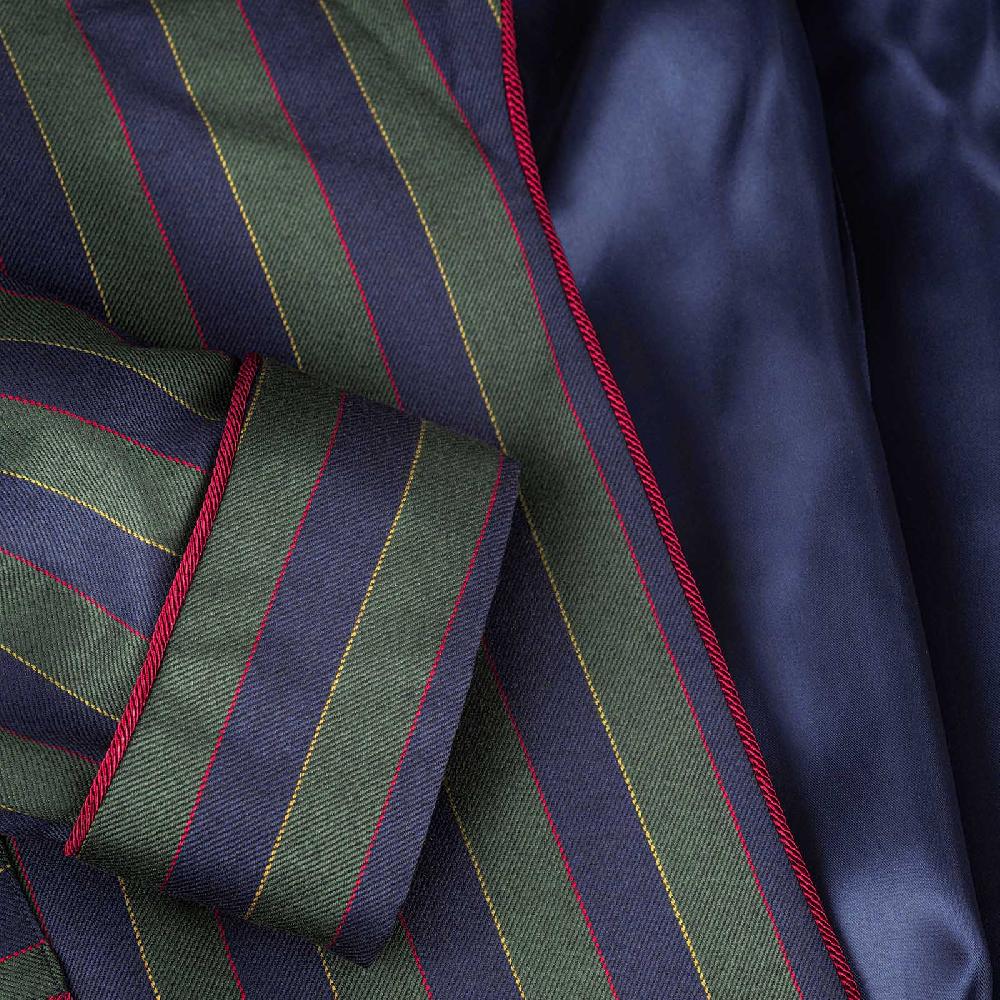 Rubinacci Vestaglia in lana e cashmere rigata Negozio
