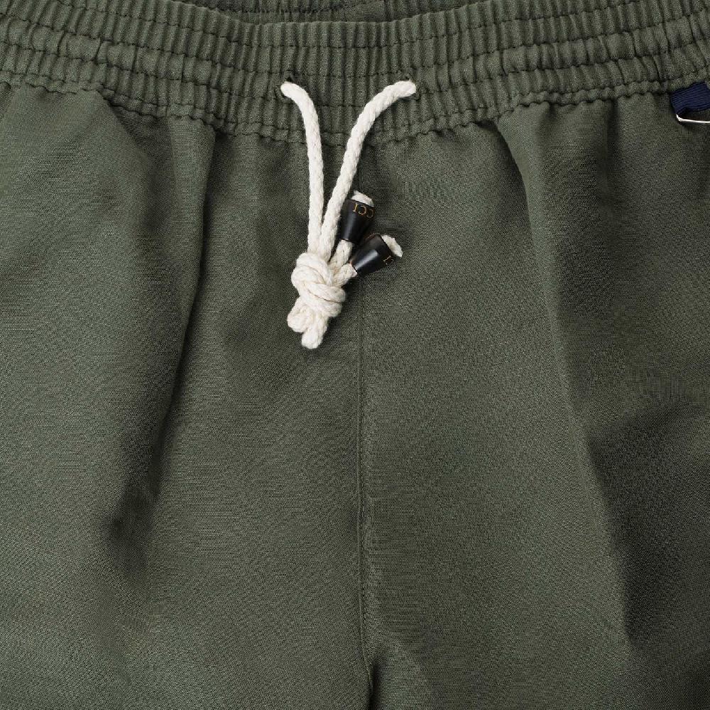 Rubinacci Costume da bagno verde in lino e cotone Qualità